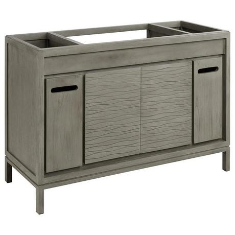 48" Becker Teak Vanity for Undermount Sink - Gray Wash