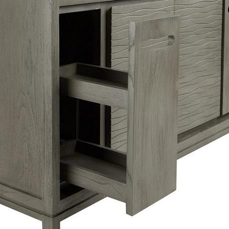 48" Becker Teak Vanity for Undermount Sink - Gray Wash