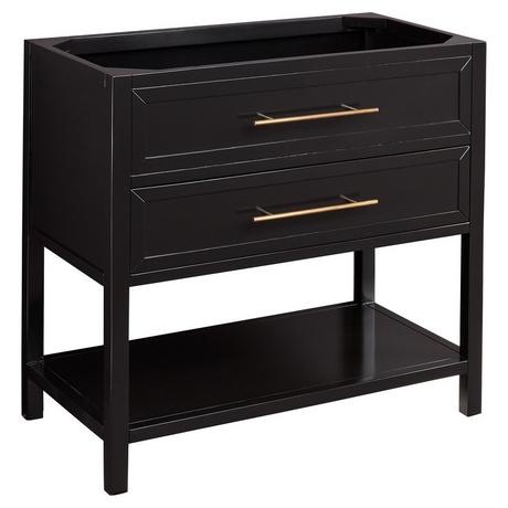 36" Robertson Console Vanity for Rectangular Undermount Sink - Black