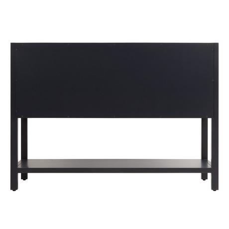48" Robertson Mahogany Console Vanity for Rectangular Undermount Sink - Midnight Navy Blue