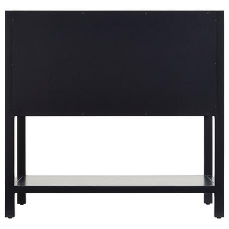 36" Robertson Mahogany Console Vanity for Rectangular Undermount Sink - Midnight Navy Blue