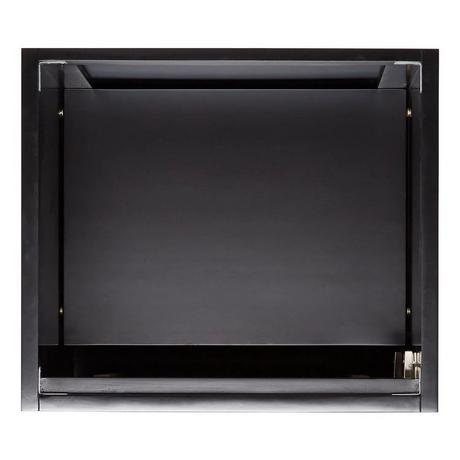 24" Bivins Teak Bathroom Vanity for Rectangular Undermount Sink - Java/Black