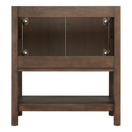 30" Olsen Console Vanity for Rectangular Undermount Sink - Ash Brown
