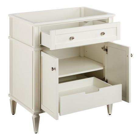30" Elmdale Vanity for Undermount Sink - White