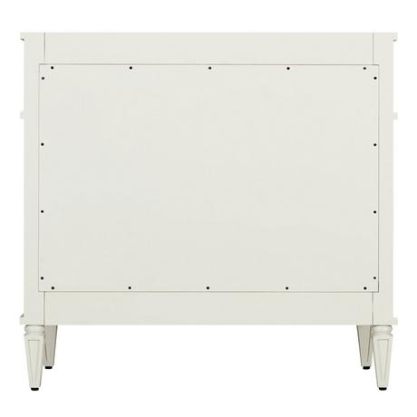 36" Elmdale Vanity for Right Offset Rectangular Undermount Sink - White