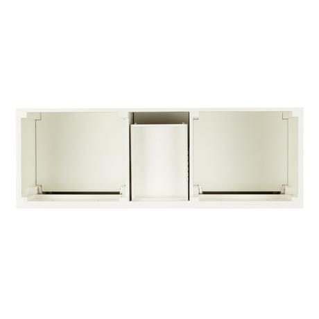 60" Elmdale Double Vanity for Rectangular Undermount Sinks - White