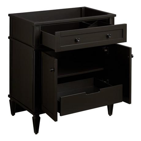 30" Elmdale Vanity for Rectangular Undermount Sink - Charcoal Black