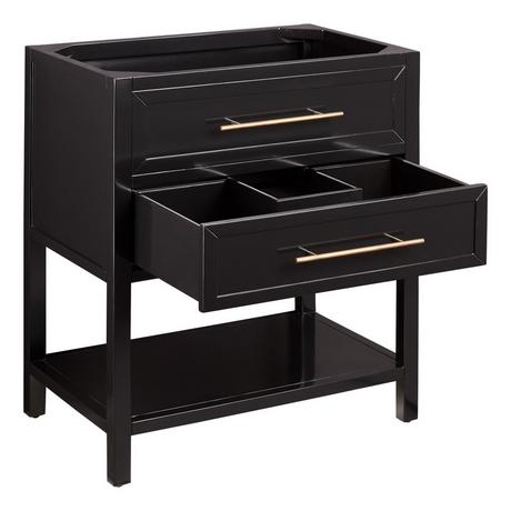 30" Robertson Console Vanity for Rectangular Undermount Sink - Black