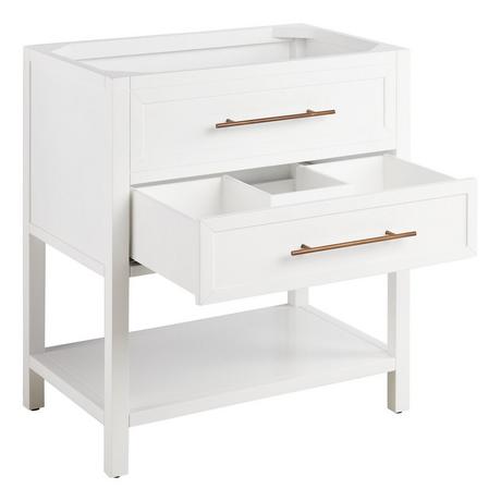 30" Robertson Console Vanity for Rectangular Undermount Sink - Bright White