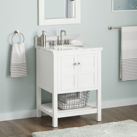 24" Olsen Console Vanity for Undermount Sink - Soft White