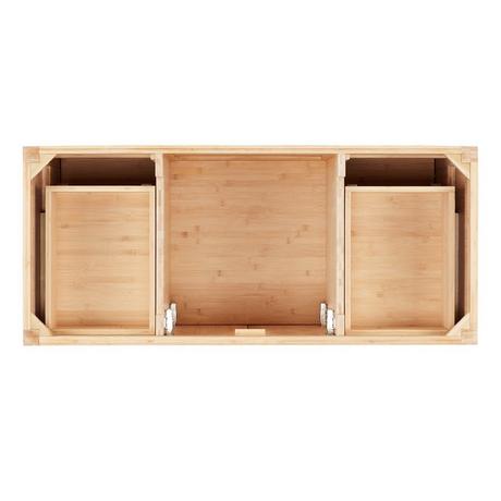 48" Burfield Bamboo Vanity for Rectangular Undermount Sink - Natural Bamboo