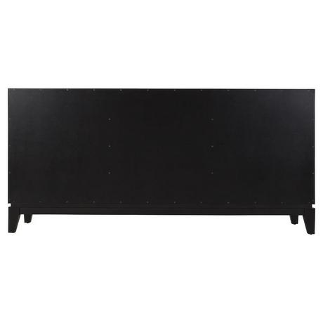 72" Talyn Mahogany Double Vanity for Rectangular Undermount Sinks - Black