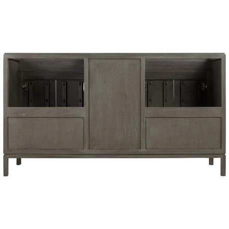 60" Becker Teak Vanity for Rectangular Undermount Sinks - Gray Wash