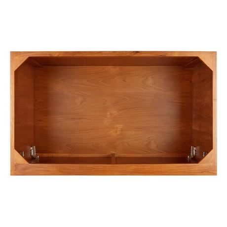 36" Novak Teak Vanity with Rectangular Undermount Sink - Teak