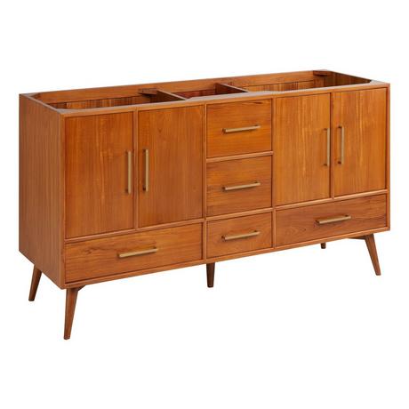 60" Novak Double Teak Vanity - Teak