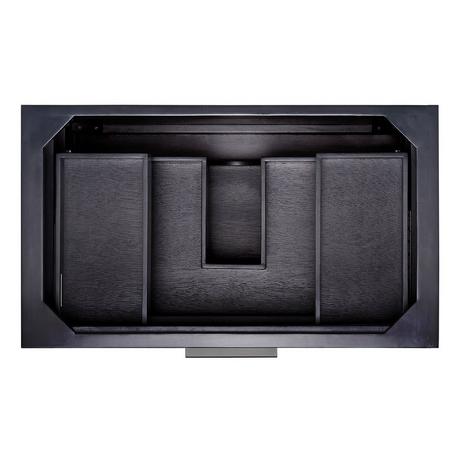 36" Hytes Mahogany Vanity With Undermount Sink - Midnight Navy Blue