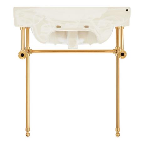 30" Cierra Console Sink with Brass Stand