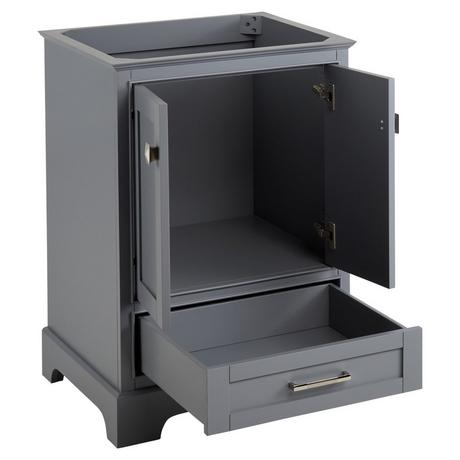 24" Quen Vanity With Rectangular Undermount Sink - Gray