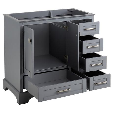 36" Quen Vanity With Undermount Sink - Gray