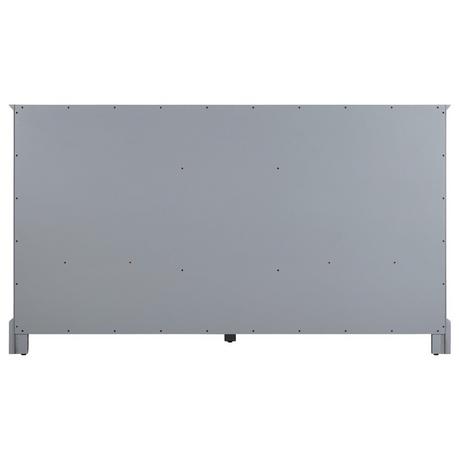 60" Quen Double Vanity With Rectangular Undermount Sinks - Gray