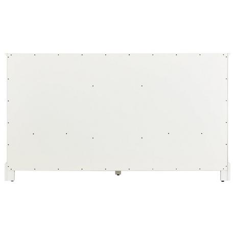 60" Quen Double Vanity With Rectangular Undermount Sinks - Soft White