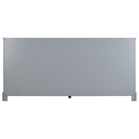 72" Quen Double Vanity With Rectangular Undermount Sinks - Gray