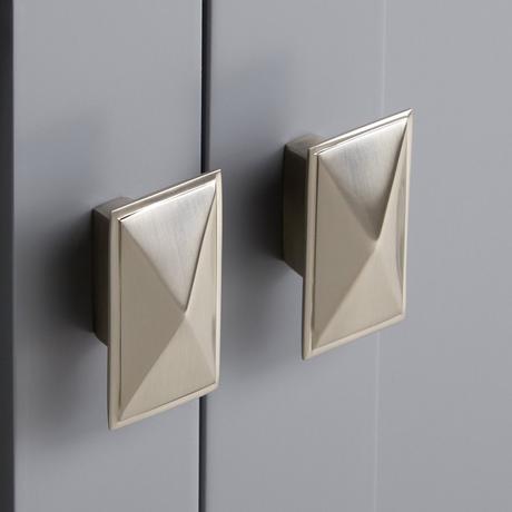 72" Quen Double Vanity With Rectangular Undermount Sinks - Gray