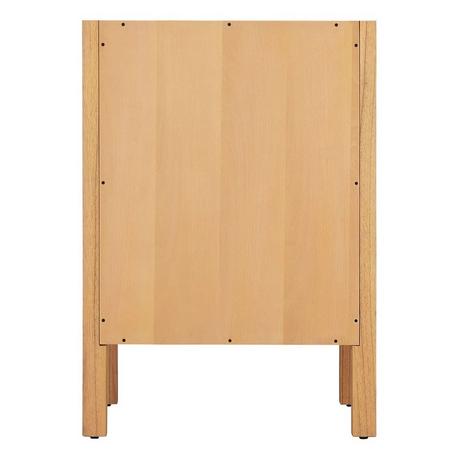 24" Ayanna Mindi Vanity with Rectangular Undermount Sink - Natural Mindi