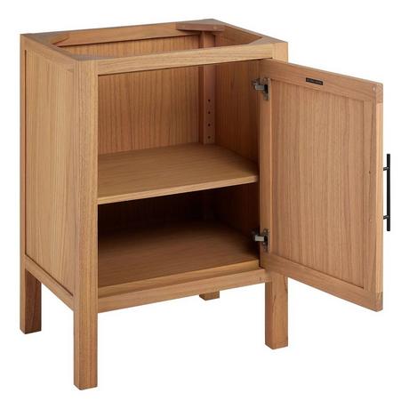 24" Ayanna Mindi Vanity with Rectangular Undermount Sink - Natural Mindi