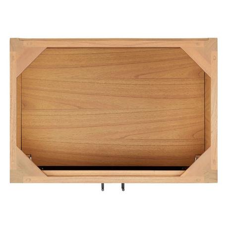 30" Ayanna Mindi Vanity with Rectangular Undermount Sink - Natural Mindi