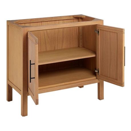 36" Ayanna Mindi Vanity with Rectangular Undermount Sink - Natural Mindi