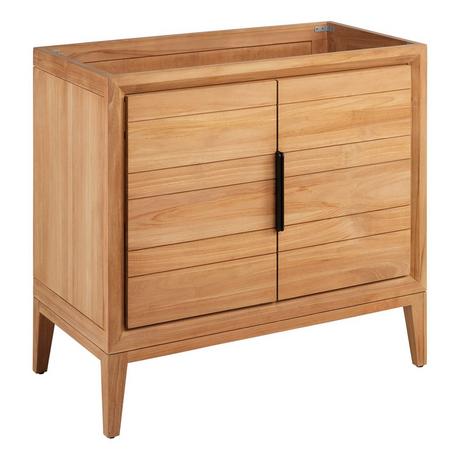 36" Aliso Teak Vanity with Undermount Sink - Natural Teak