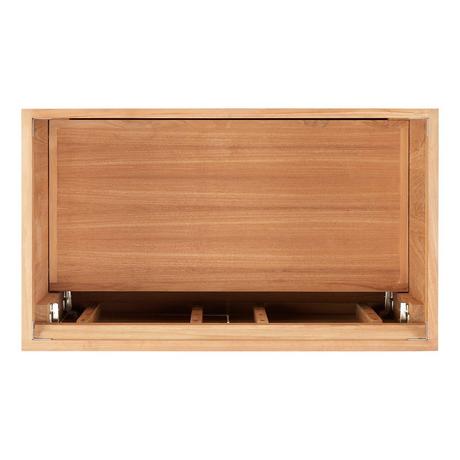 36" Aliso Teak Vanity with Undermount Sink - Natural Teak