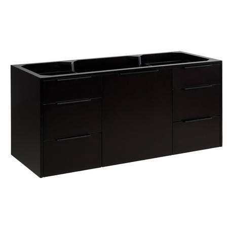 48" Dita Wall-Mount Vanity with Rectangular Undermount Sink - Black