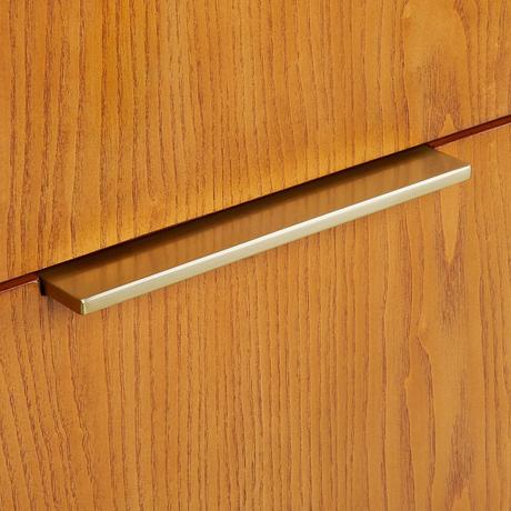 72" Dita Wall-Mount Double Vanity with Rectangular Undermount Sinks - Honey Oak