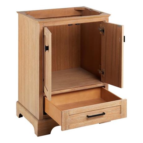 24" Quen Vanity - Driftwood Brown - Vanity Cabinet Only