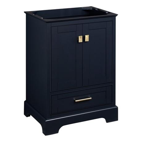 24" Quen Vanity - Midnight Navy Blue - Vanity Cabinet Only