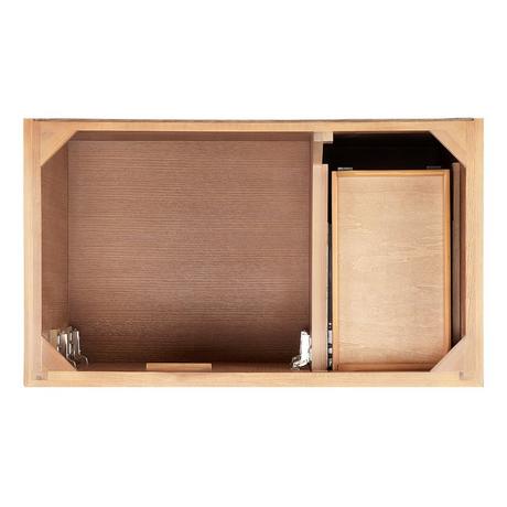 36" Quen Vanity - Driftwood Brown - Vanity Cabinet Only