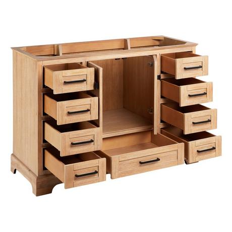 48" Quen Vanity - Driftwood Brown - Vanity Cabinet Only