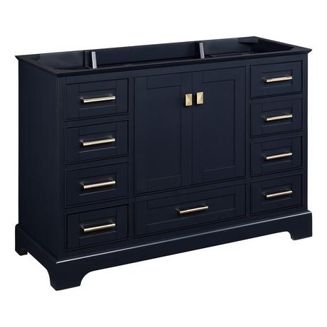 48" Quen Vanity - Midnight Navy Blue - Vanity Cabinet Only