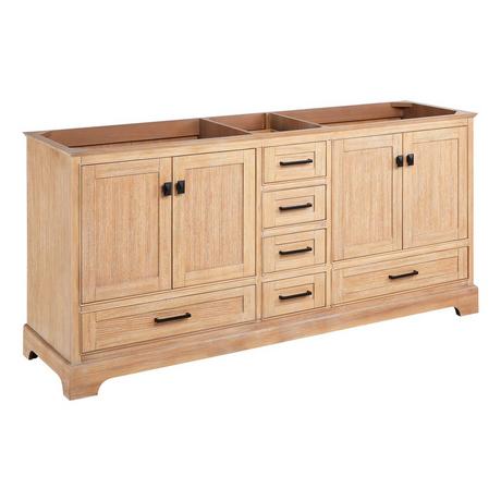 72" Quen Vanity - Driftwood Brown - Vanity Cabinet Only