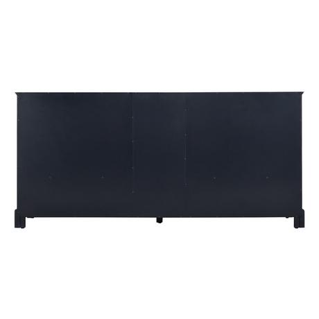 72" Quen Double Vanity With Rectangular Undermount Sinks - Midnight Navy Blue