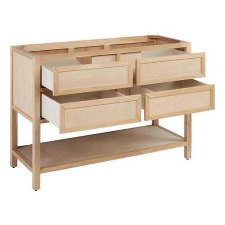 48" Robertson Console Vanity - Unfinished - Vanity Cabinet Only