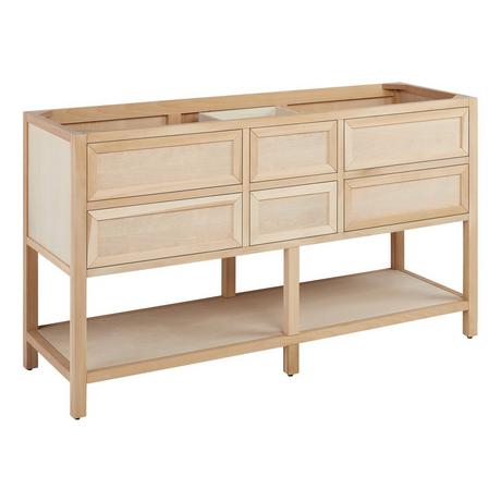 60" Robertson Console Vanity with Undermount Sinks - Unfinished