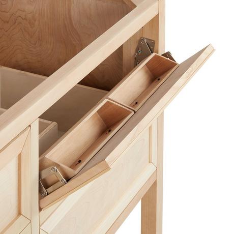 60" Robertson Console Vanity with Undermount Sinks - Unfinished