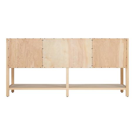 72" Robertson Console Vanity - Unfinished - Vanity Cabinet Only