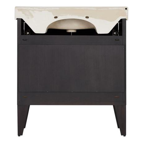 30" Fircrest Vanity with Integral Sink - Charcoal