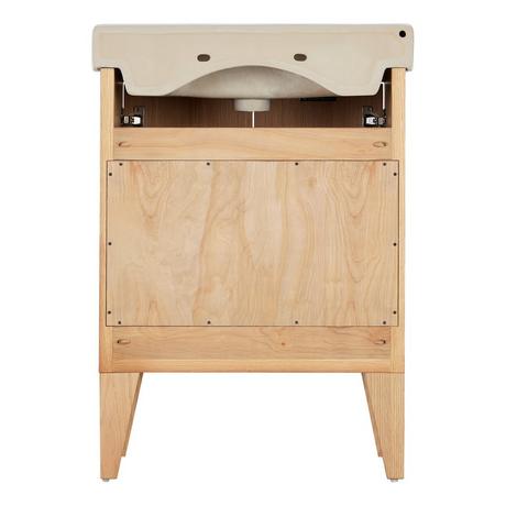 24" Fircrest Vanity with Integral Sink - Sandy Oak