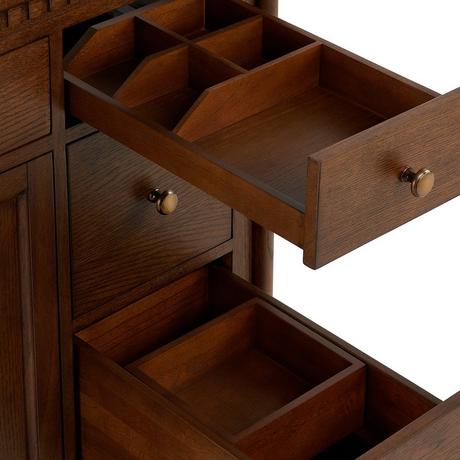 36" Claudia Vanity - Antique Coffee - Vanity Cabinet Only