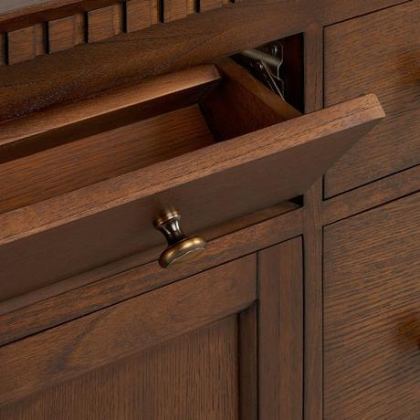 72" Claudia Double Vanity - Antique Coffee - Vanity Cabinet Only